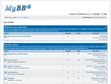 Tablet Screenshot of dogpound.createmybb3.com